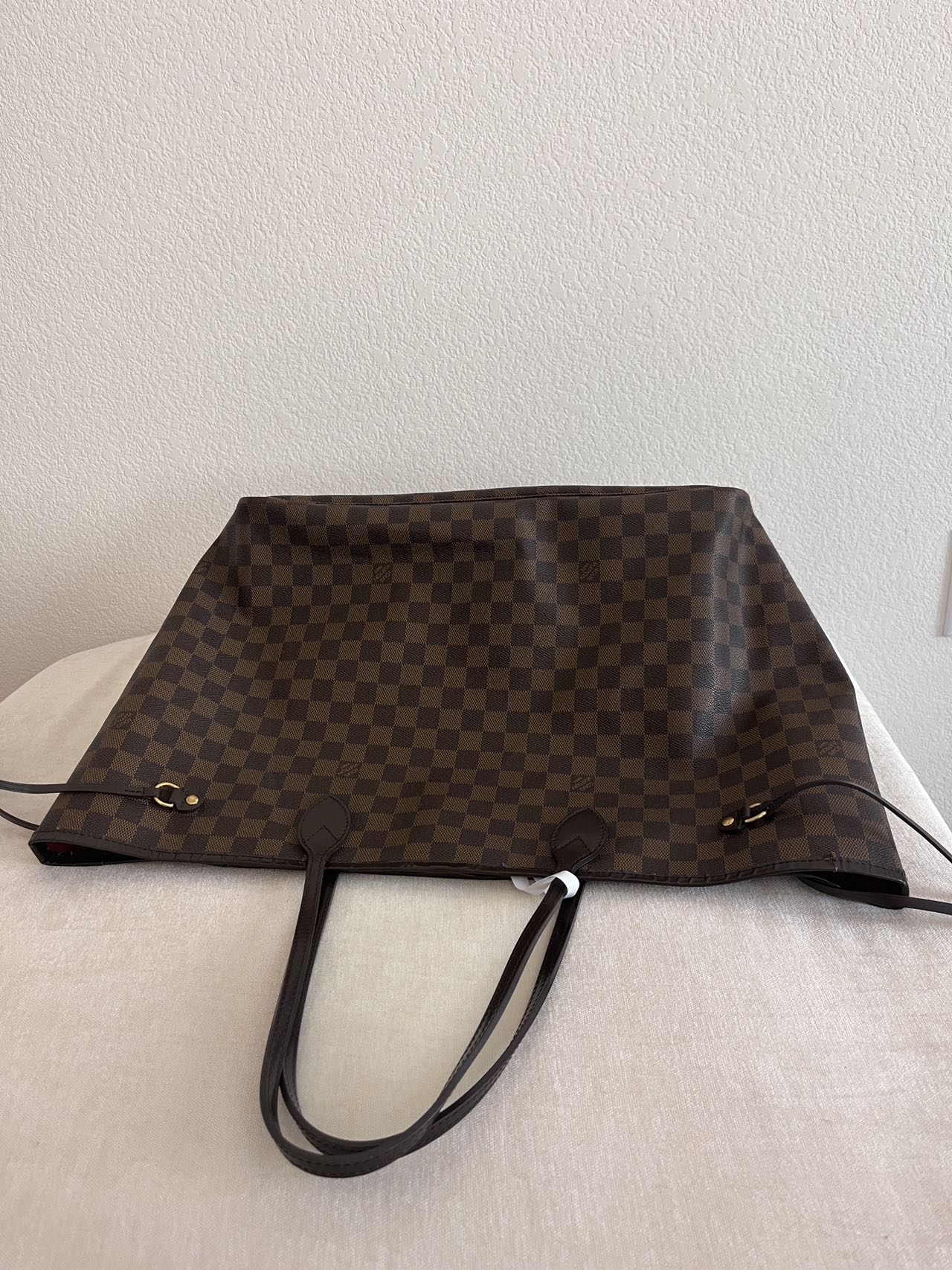 Louis Vuitton checkerboard pattern Neverfull Tote Bag