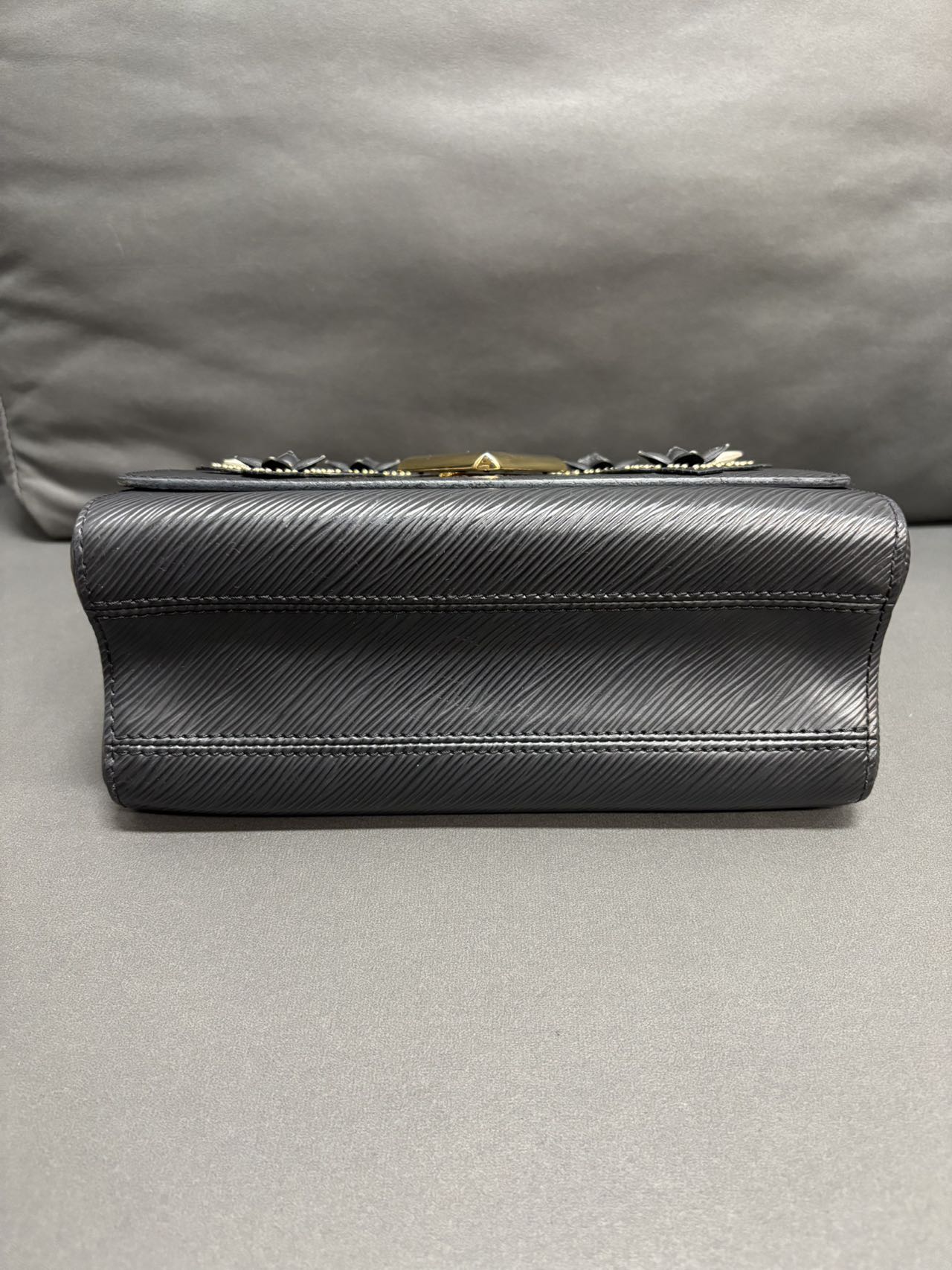 Louis Vuitton Twist Bag in Black with Floral Embellishments