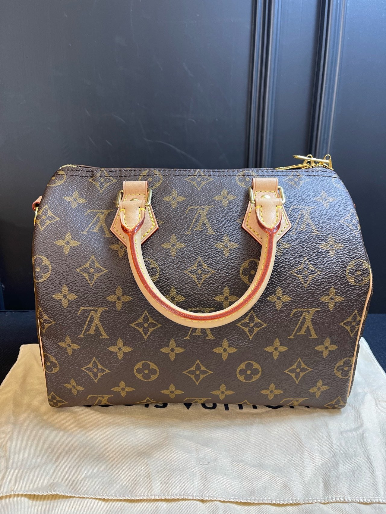 Louis Vuitton Monogram Speedy Bandoulière 25 - Microchip Version
