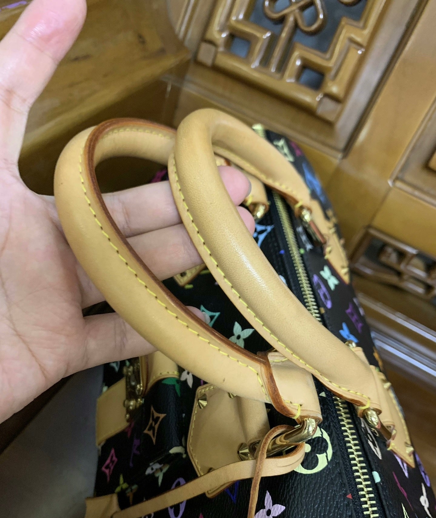 Louis Vuitton x Takashi Murakami Monogram Multicolore Speedy 30 (Black)