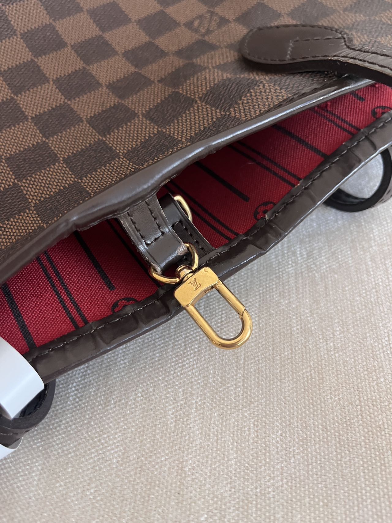 Louis Vuitton checkerboard pattern Neverfull Tote Bag