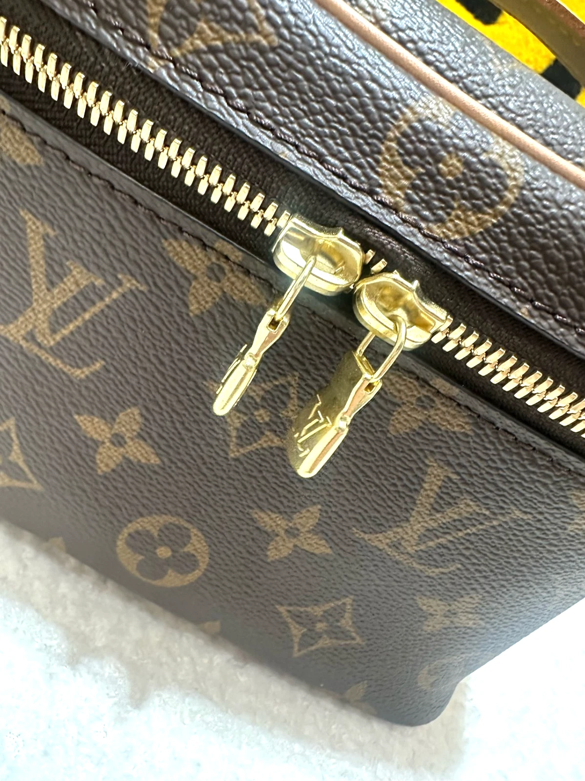 Louis Vuitton Nice Nano Monogram Top Handle box Brown Women