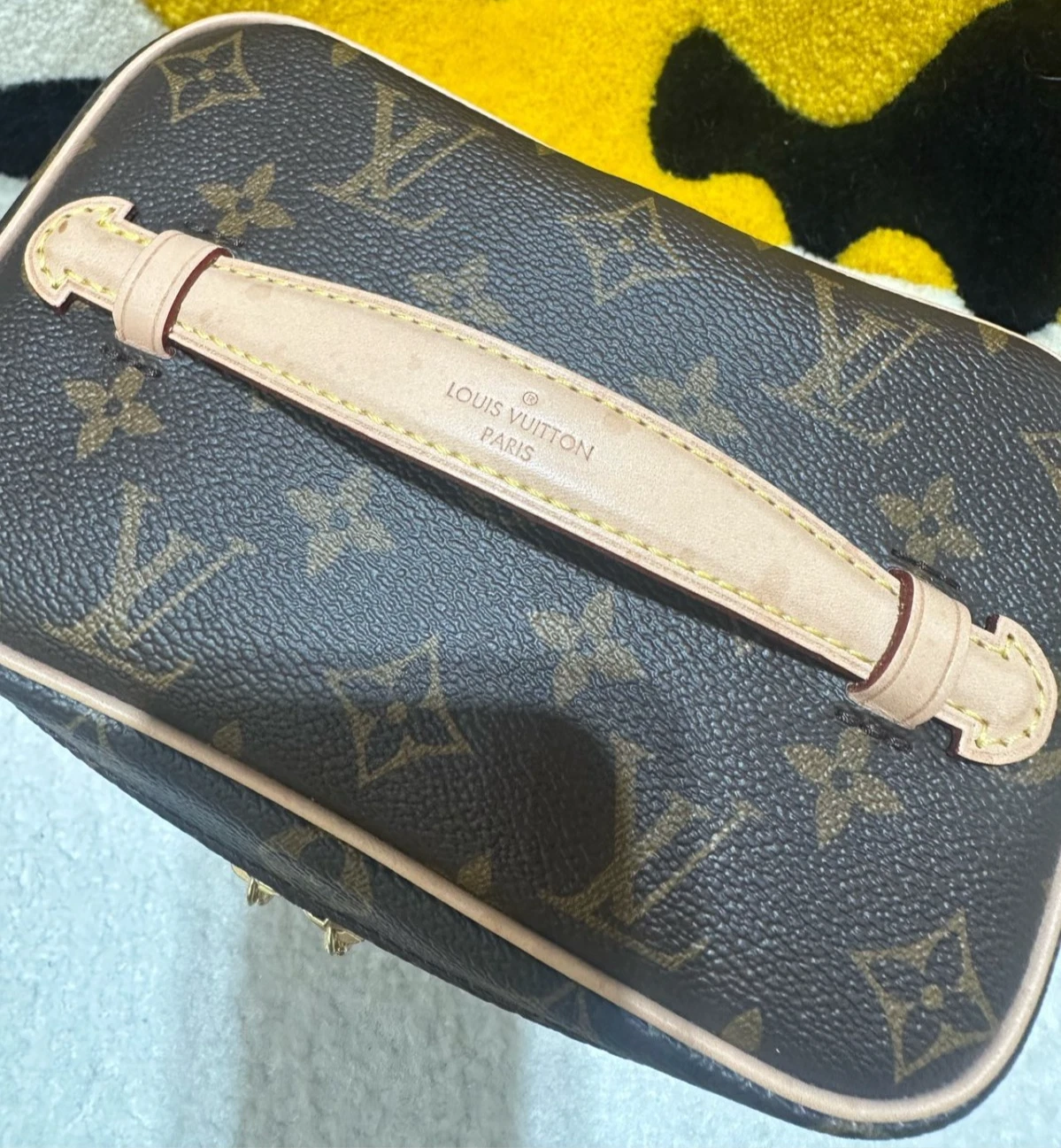 Louis Vuitton Nice Nano Monogram Top Handle box Brown Women