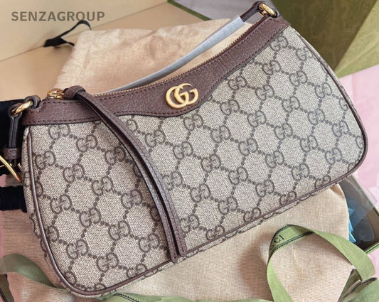 Gucci Ophidia GG Supreme Underarm Bag Shouldre Bag Women Brown Brand New
