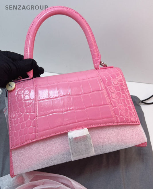 Balenciaga Hourglass XS Top Handle 2way Shoulder bag Pink Women Brand NEW