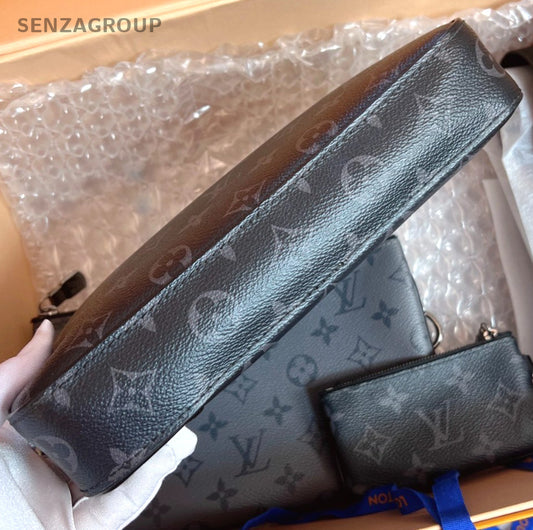 Louis Vuitton Trio Black Monogram Shoulder bag Crossbody Almost Brand NEW