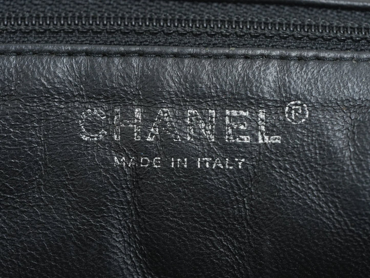 CHANEL Leboy Diamond pattern Chain Shoulder bag Black Silver Women