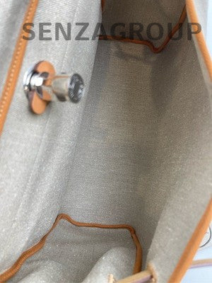 Hermès Herbag Handbag Beige Silver Women's Classic Fashion