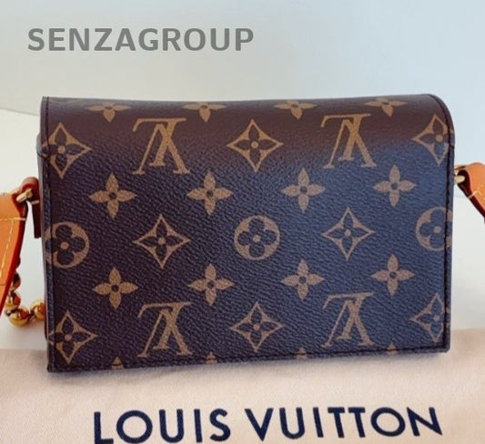 Louis Vuitton Steamer Mini Monogram Shoulder Bag Crossbody Brown Gold Women