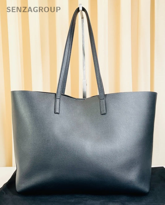 YSL Saint Laurent East West Tote Calfskin Shoulder bag with pouch Women Black