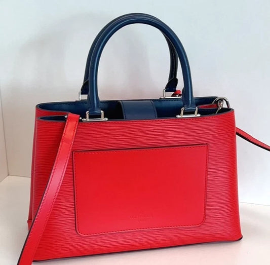 Louis Vuitton Kleber Epi Leather Top Handle 2-Way Shoulder Bag Red - Pre-Owned