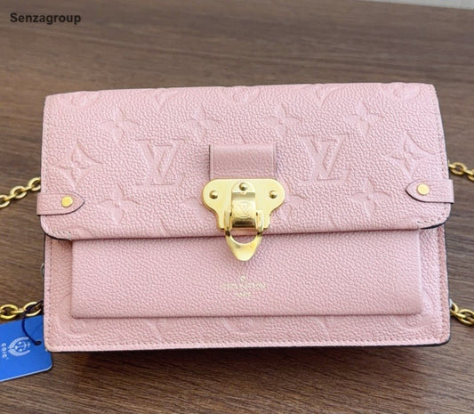 Louis Vuitton Vavin WOC Monogram Shoulder Bag Pink Gold Used Women Classic