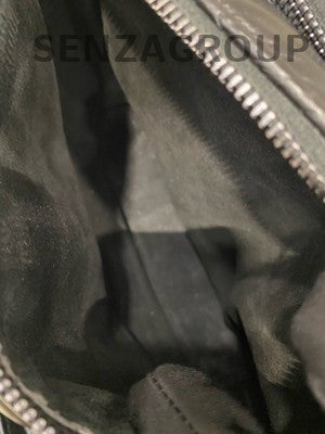 Dior Cannage Leather Camera Bag Black Silver Crossbody Shoulder Bag