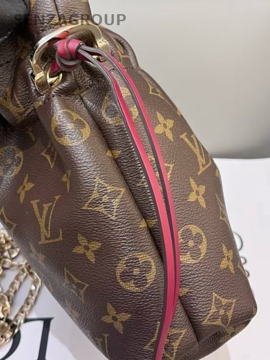 Louis Vuitton Monogram Handbag Clutch Bag Women Brown