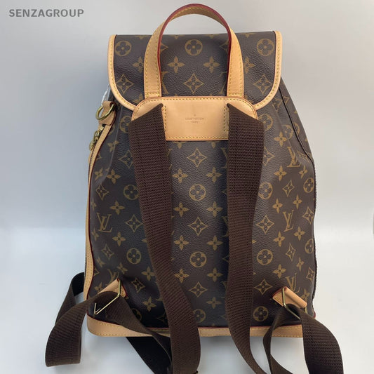 #1 - SJ0001 Louis Vuitton Montsouris Backpack MM Brown Canvas Vintage
