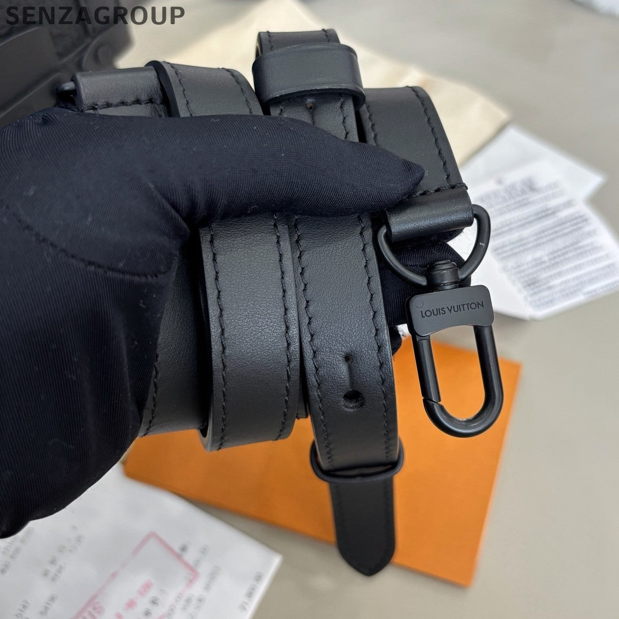 Louis Vuitton Trunk Vertical Monogram Crossbody Black Unisex Adults