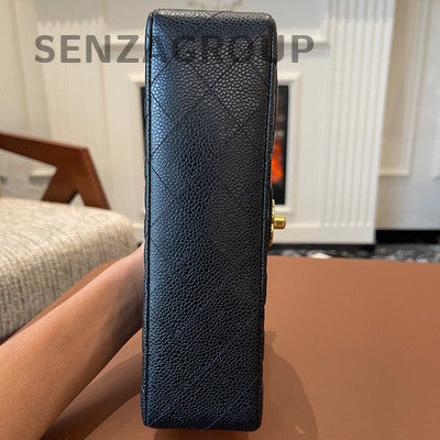 Chanel Classic Flap Small Black Caviar Quilted Chain Shoulder Bag