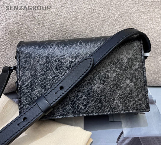 Louis Vuitton Steamer Mini Monogram Crossbody Black Unisex Adults Classic