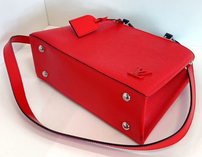Louis Vuitton Kleber Epi Leather Top Handle 2WAY Shoulder bag Red Women