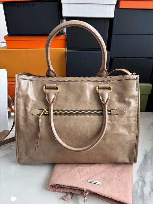 Miumiu Apricot color Locomotive bag 2WAY Shoulder bag Crossbody