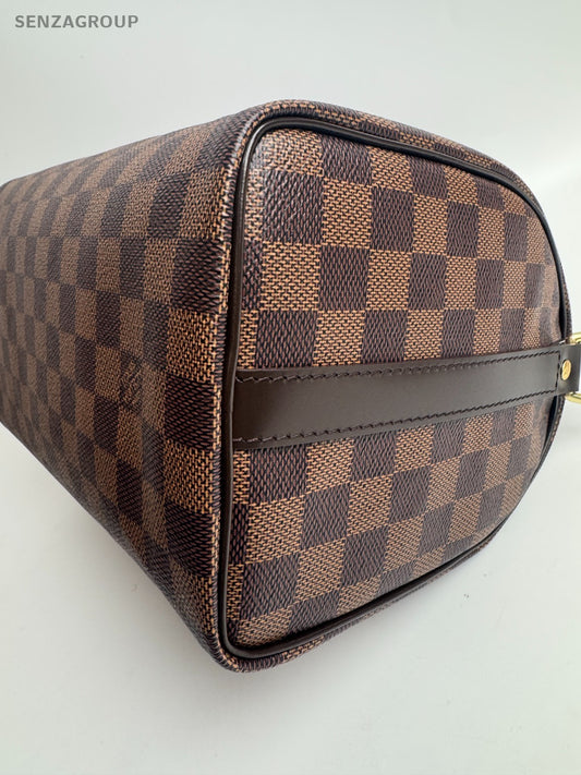 Louis Vuitton Speedy25 Damier Ebene 2WAY Shoulder Handbag Brown Women Classic