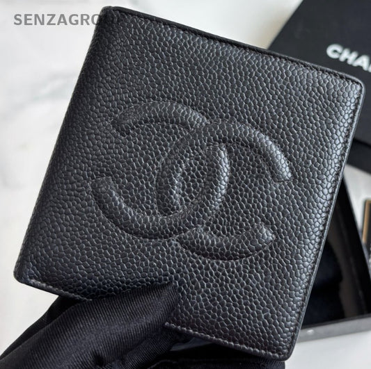 CHANEL CC Wallet Calfskin Black