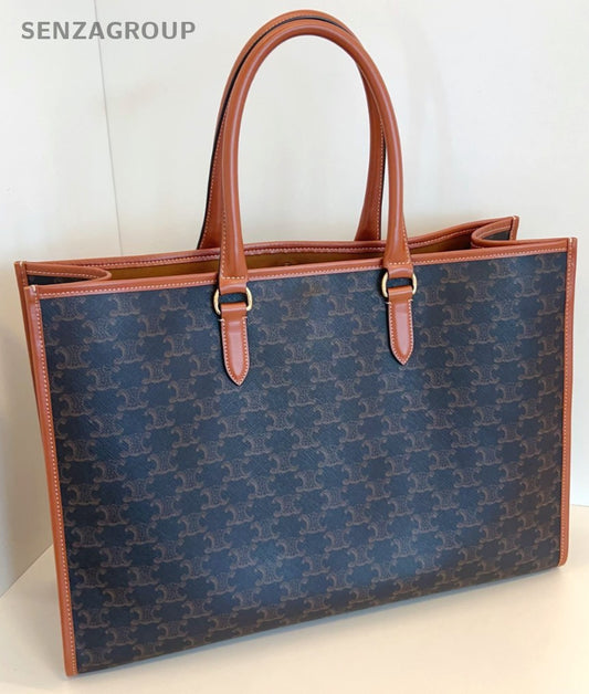 CELINE Triomphe Cabas tote Top Handle Monogram Handbag Briefcase