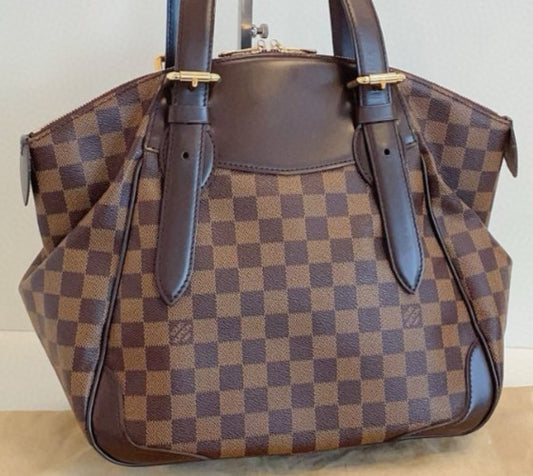 Louis Vuitton Verona MM Shoulder Bag Brown Gold Used Women Classic Designer