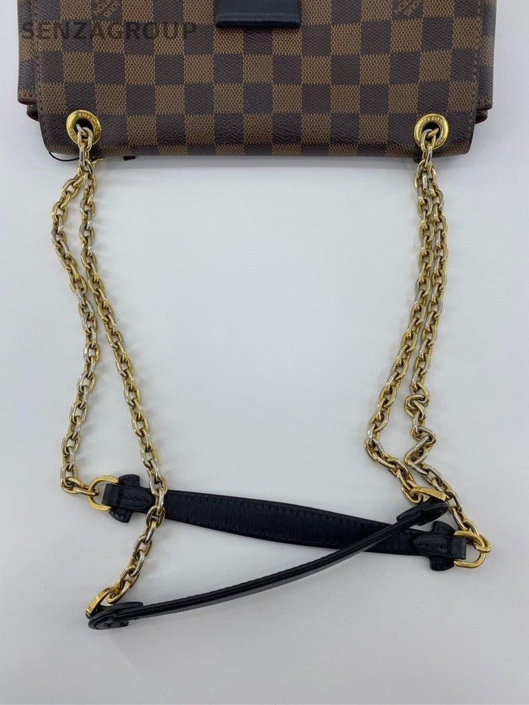 Louis Vuitton Vavin Chain Shoulder Bag Brown Purple Gold Women Classic Fashion