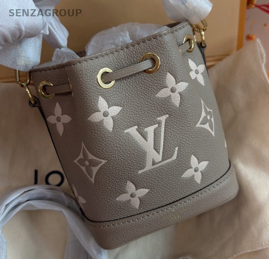 Louis Vuitton Nano Noe Mini Bucket Monogram Top Handle Shoulder Crossbody Women