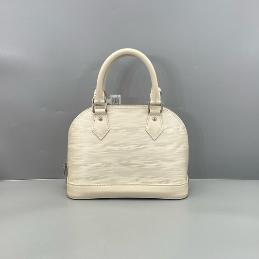 Louis Vuitton Alma bb Water ripples Top Handle 2way Shoulder Handbag White