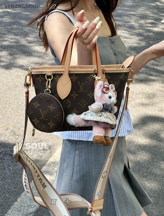 Louis Vuitton Neverfull bb Monogram Handbag 2WAY Shoulder bag Crossbody Women