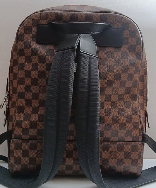 Louis Vuitton Damier Backpack Brown Silver Unisex Adults Classic