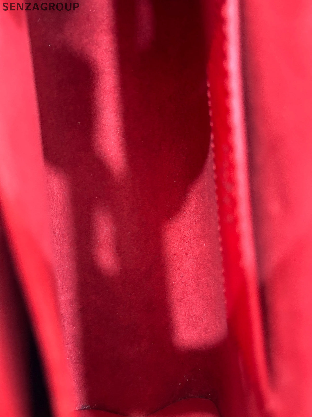 Louis Vuitton Epi Leather Twist MM Chain Bag Red Silver