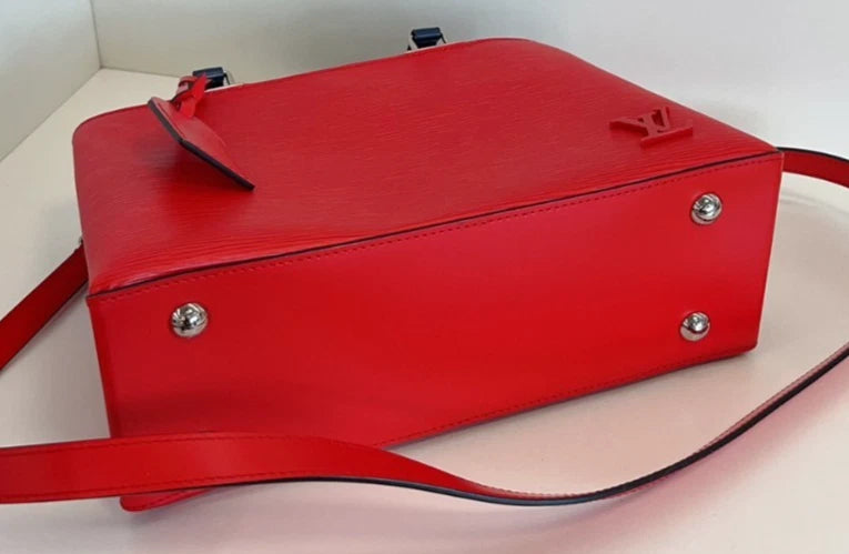Louis Vuitton Kleber Epi Leather Top Handle 2WAY Shoulder bag Red Women