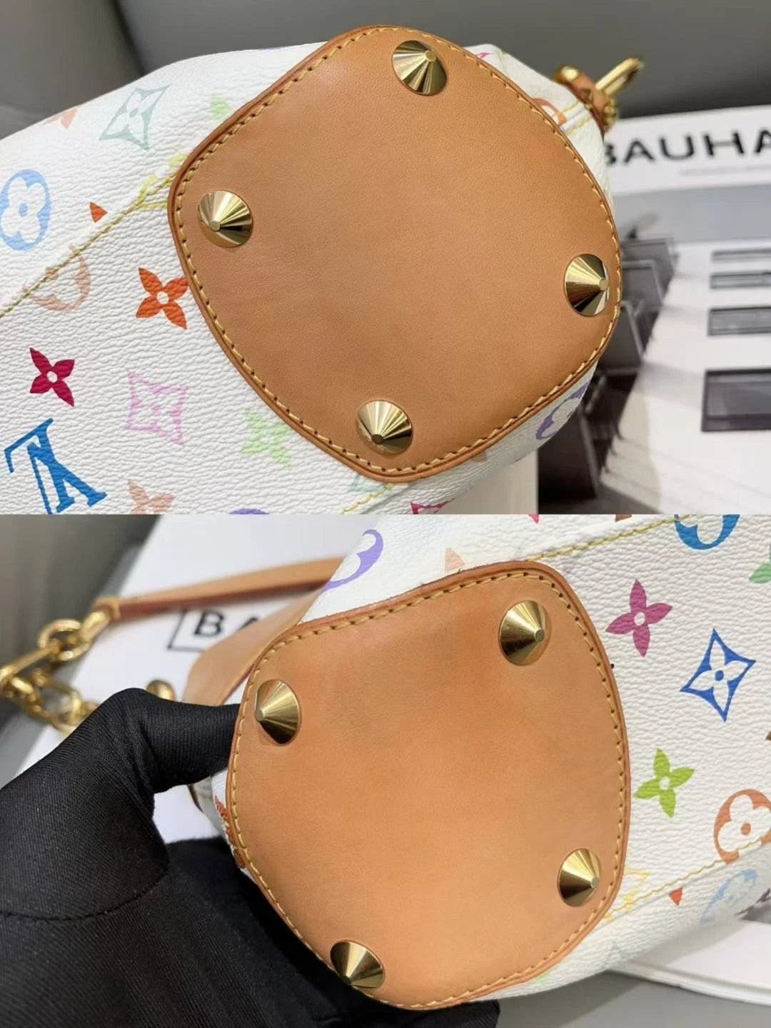 Louis Vuitton Judy White Limited Edition Chain Shoulder Handbag Small Women