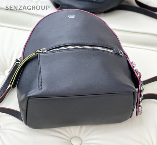 Fendi By The Way Calfskin Backpack shoulder Bag Women Color-Block Brand New