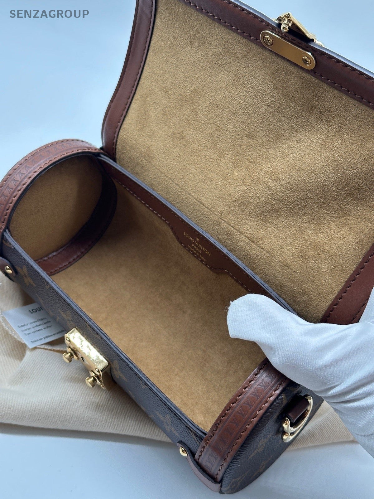 Louis Vuitton Papillon Trunk Monogram Crossbody Brown Gold Used Women Classic