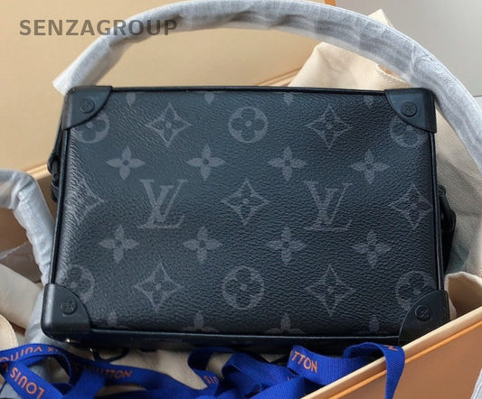 Louis Vuitton Soft Trunk Mini Monogram Shoulder Bag Crossbody Black Unisex Adult