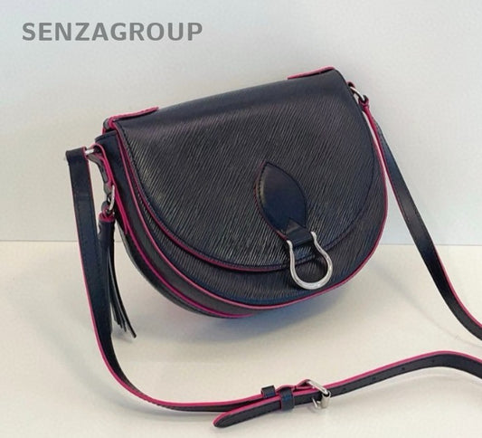 Louis Vuitton Saint Cloud Saddle Epi Leather Shoulder bag Crossbody Black Women