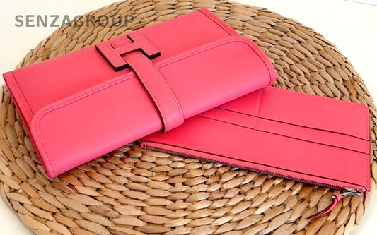 Hermes Jige Duo 20 Handag Pink Swift leather Women DIY Chain
