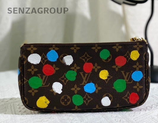 Louis Vuitton Monogram Multicolore 2ways Crossbody Shoulder Bag Women Brown