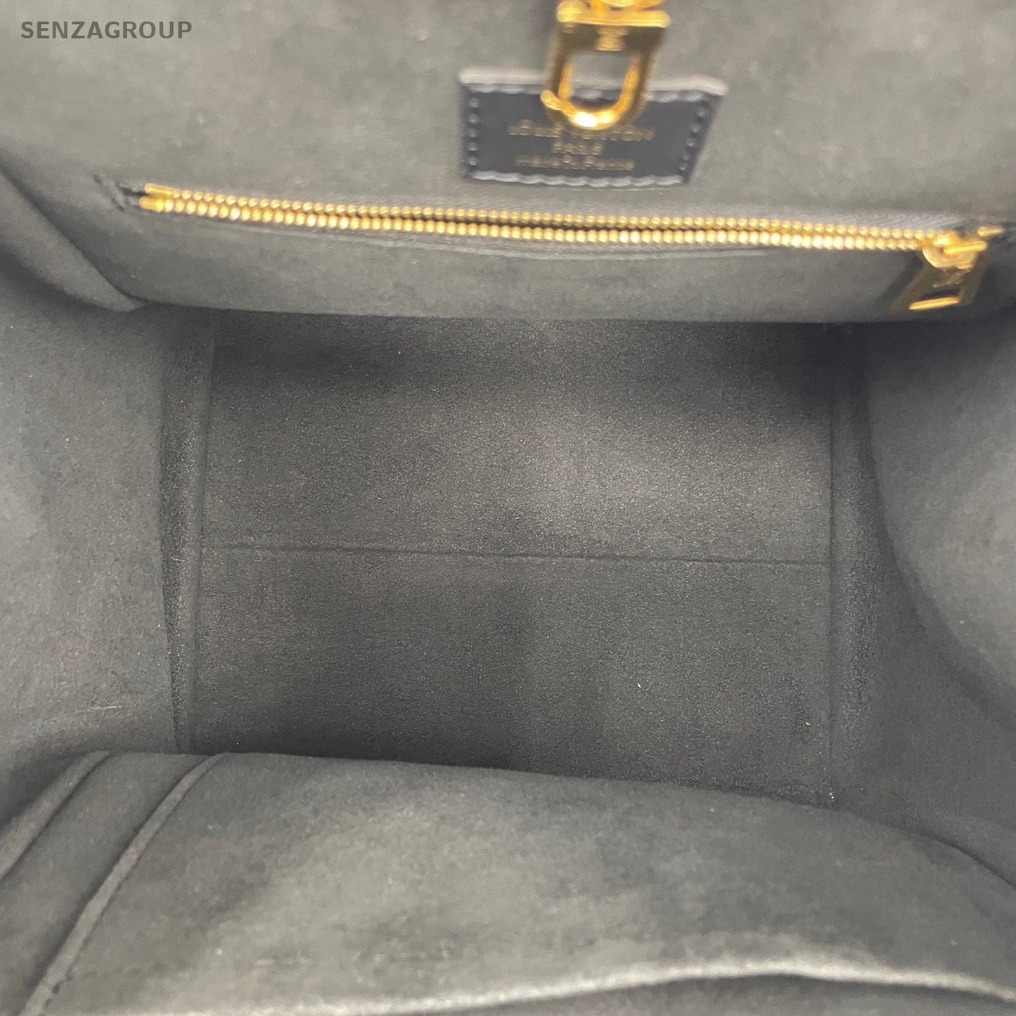 Louis Vuitton Monogram Fold Tote Handbag Crossbody Brown Gold Women Classic