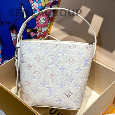 Louis Vuitton All in BB White Monogram Leather Handbag Shoulder Bag