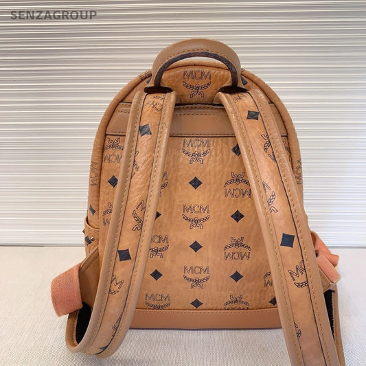 MCM Cognac Backpack PM Monogram Shoulder bag Classic