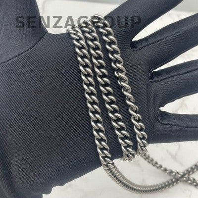 Gucci Dionysus Mini Chain Bag Brown Suede GG Supreme Silver Hardware