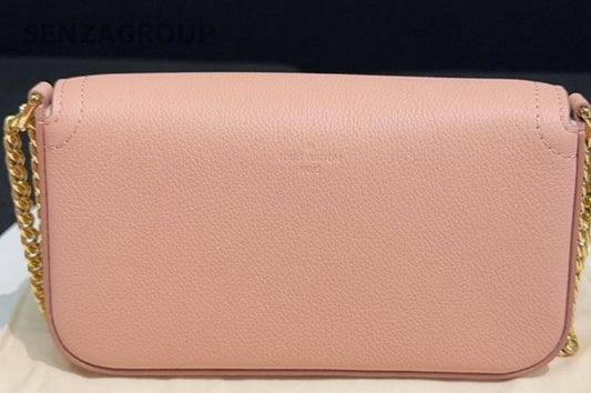Louis Vuitton Lockme Tender Chain Shoulder Bag Crossbody Pink White Women