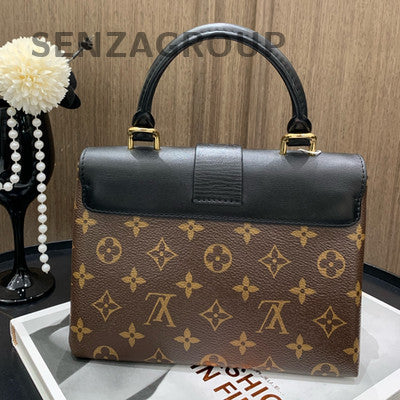 Louis Vuitton Monogram Lock 2Way Tote Shoulder Bag Classic Fashion Women