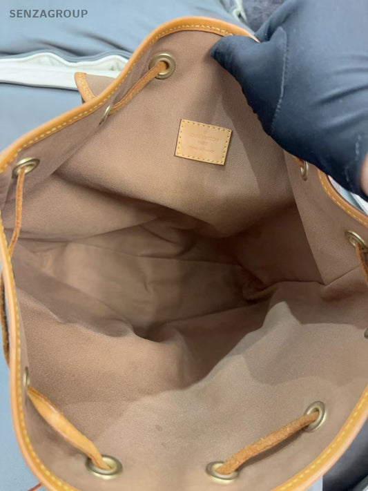 Louis Vuitton Bosphore Monogram Backpack Brown Gold Unisex Adults Classic