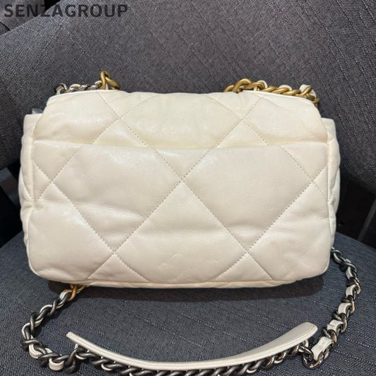 Chanel 19 Small Quilted Lambskin Chain Shoulder Crossbody Bag Women